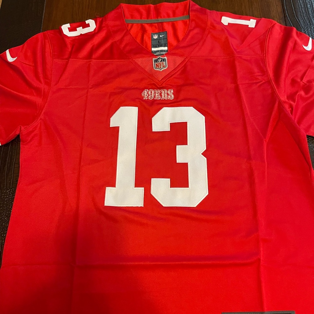 Brock Purdy brand new football jersey San Francisco 49ers Nike